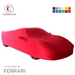 Custom tailored indoor car cover Ferrari 365 with mirror pockets