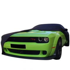 Indoor car cover Dodge Challenger with mirror pockets