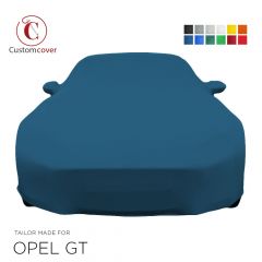 Custom tailored indoor car cover Opel GT with mirror pockets