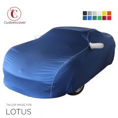 Custom tailored indoor car cover Lotus Elan with mirror pockets