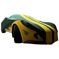 Indoor Autoabdeckung Lotus Exige S1 & S2 Green with yellow striping
