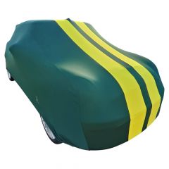 Indoor Autoabdeckung Mini Cooper R56 JCW Green with yellow striping