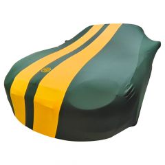 Housse intérieur MG MGF green with yellow striping avec print