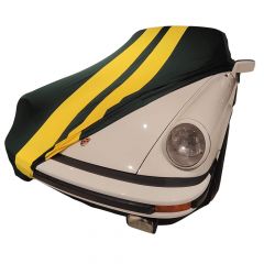 Indoor car cover Porsche 911 Turbo (930) Green with yellow striping