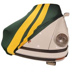 Indoor car cover Porsche 911 (964) Turbo Green with yellow striping