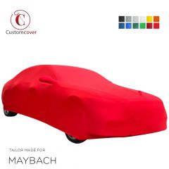 Custom tailored indoor car cover Maybach 57 with mirror pockets