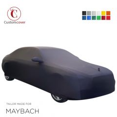 Custom tailored indoor car cover Maybach 62 with mirror pockets
