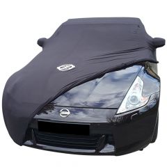 Indoor car cover Nissan 370Z Berlin Black with mirror pockets and logo