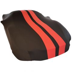 Indoor car cover Ferrari F360 black with red striping