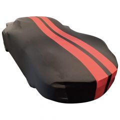 Indoor car cover Porsche 911 GT1 black with red striping