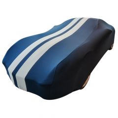 Indoor car cover Ferrari 812 Superfast Blue with white striping