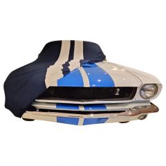 Indoor Autoabdeckung Ford Mustang 1 Blue with white striping