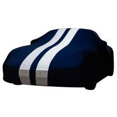 Indoor car cover Porsche 911 (996) Turbo Blue with white striping