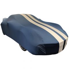Indoor car cover Porsche 911 (991) Turbo Blue with white striping