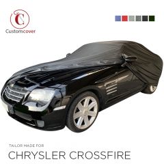 Custom tailored outdoor car cover Chrysler Crossfire with mirror pockets