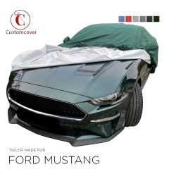 Op maat gesneden outdoor car cover Ford Mustang met mirror pockets