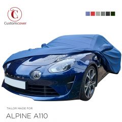 Custom tailored outdoor car cover Alpine A110 with mirror pockets