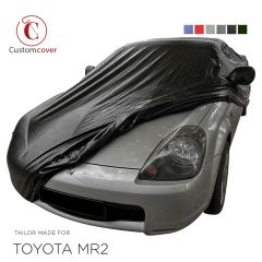 Custom tailored outdoor car cover Toyota MR2 with mirror pockets