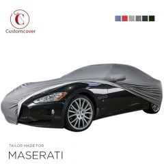 Custom tailored outdoor car cover Maserati Levante with mirror pockets