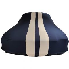 Indoor car cover Ferrari F355 Blue with white striping