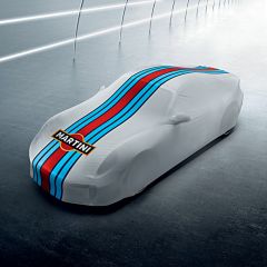  Funda para coche interior Porsche 991 AEROKIT CUP Wimbledon White con mangas espejos