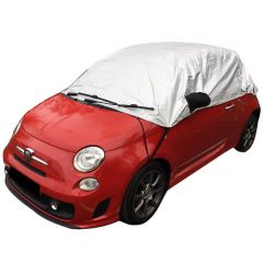 Abarth 595 (2010-current) half size car cover with mirror pockets