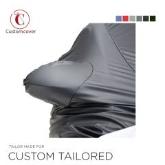Custom tailored outdoor car cover Porsche Panamera with mirror pockets