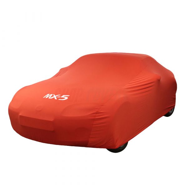 Indoor Abdeckung Mazda MX-5 NB Maranello Red mit print