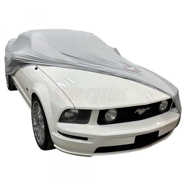 Indoor car cover Ford Mustang 5 Stuttgart Grey with print