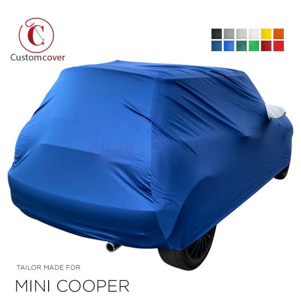 Maßgeschneiderte Autoabdeckung passend für Mini Cooper cabrio 1959-Heute  indoor (12 farben) mit Spiegeltaschen, OEM-Qualität und Passform
