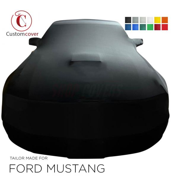 Maßgeschneiderte Autoabdeckung passend für Ford Mustang 5 2004-2017 indoor  (12 farben) mit Spiegeltaschen, OEM-Qualität und Passform