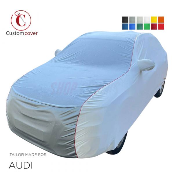 Maßgeschneiderte Autoabdeckung passend für Audi Q3 2011-Heute indoor (12  farben) mit Spiegeltaschen, OEM-Qualität und Passform