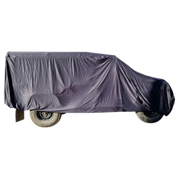 Housse de voiture imperméable, coupe-vent, anti-UV, demi-épaisseur avec  bandes
