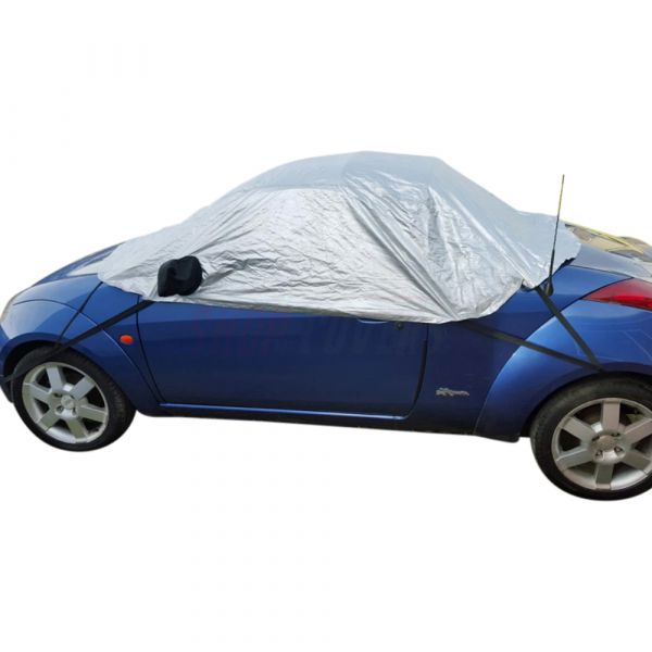 Half cover fits Ford StreetKa 2003-2005 Compact car cover en route or on  the campsite