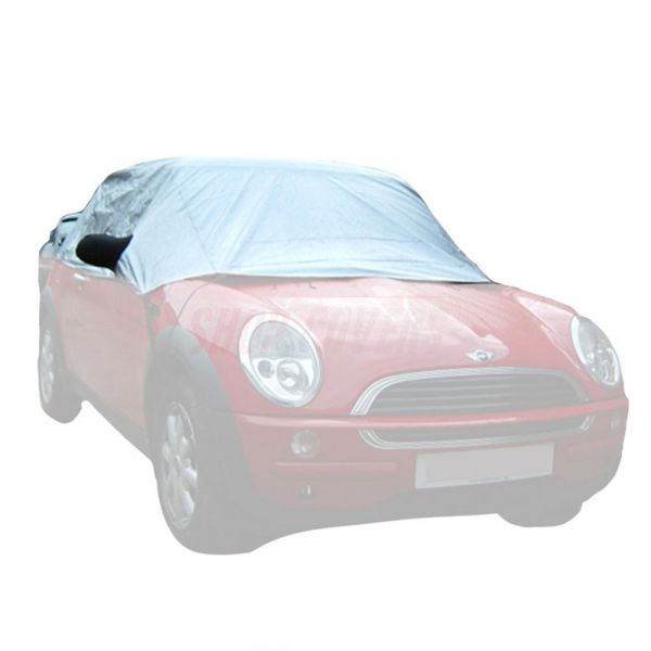 Half cover fits Mini Cooper (R50) Mk I One 2000-2008 Compact car cover en  route or on the campsite