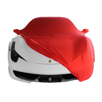 Maßgeschneiderte Autoabdeckung passend für Ferrari Portofino 2018-Heute  indoor (12 farben) mit Spiegeltaschen, OEM-Qualität und Passform