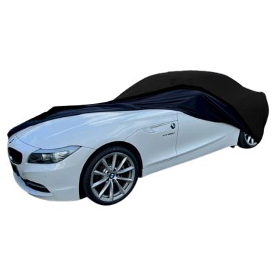 Bâche design spéciale adaptée à BMW 3-Series Cabrio (E93) 2007-2013 Blue  with white striping housse de voiture pour l'intérieur