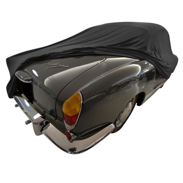 SAPUBK Waterproof Car Cover For 1955-1974 Volkswagen Karmann Ghia - All Weather Protection With Zipper & Lock