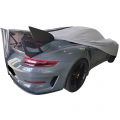 Maßgeschneiderte Autoabdeckung Porsche 991 - Jersey Cover Coverlux+©:  Gebrauch in der Garage
