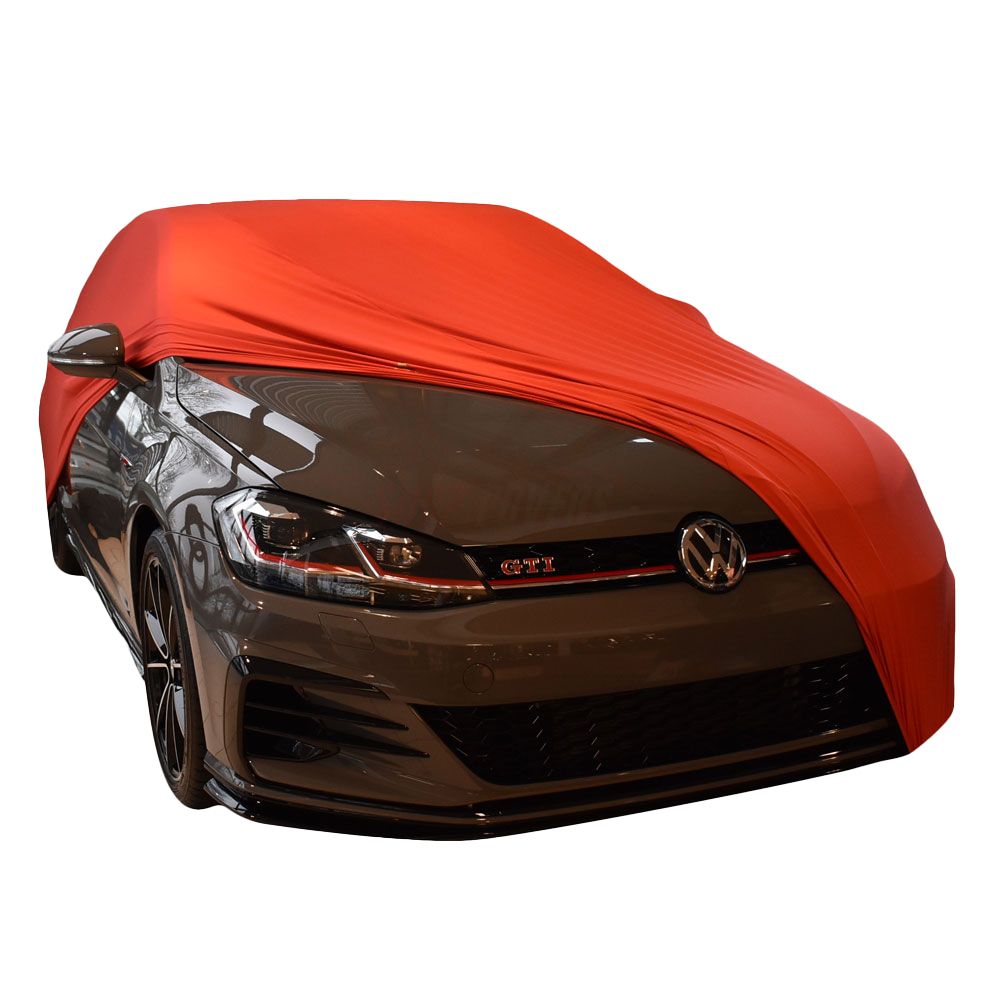 Autoabdeckung Volkswagen Golf 7 Sportsvan - Jerseybezug Coverlux©: Gebrauch  in der Garage