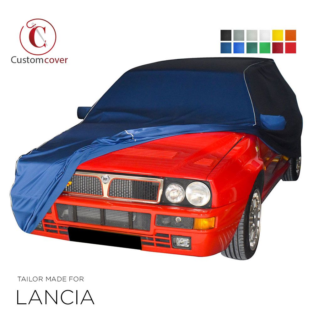 Lancia Delta Integrale & Evo HF Autoplane Car Cover Copriauto Autoabdeckung  blau