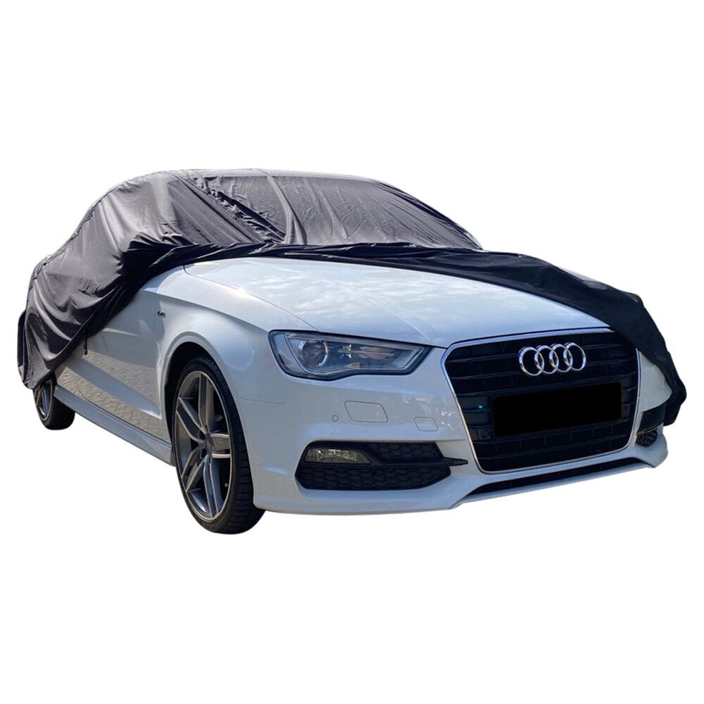 Custom Premium Plus Car Cover Fits: [Audi A3 Cabriolet] 2015-2020  Waterproof All-Weather (Tribe - Gray / Black) 