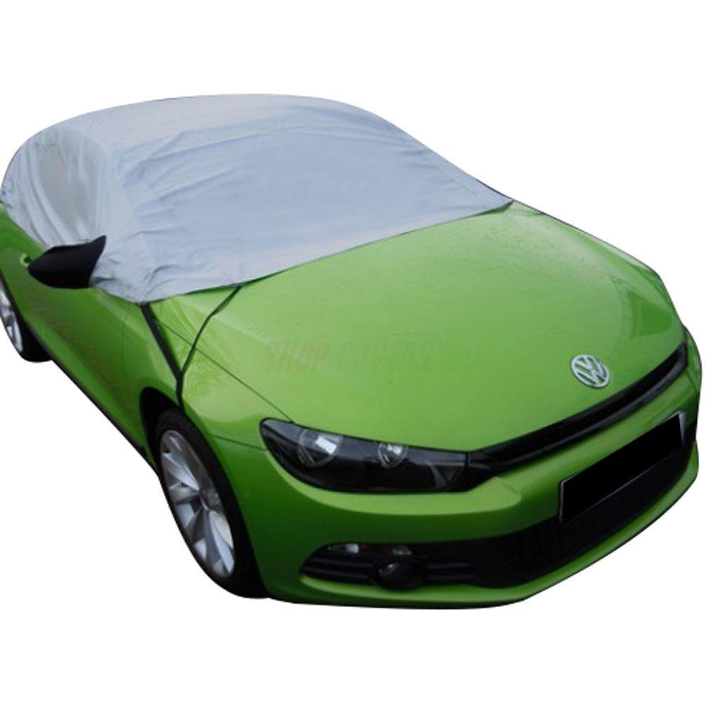Car cover XXL 580x175x120 cm, 3-layer, reflectors, zipper at door -   platform