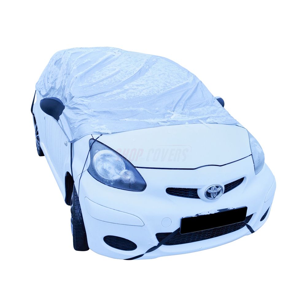 Waterproof Car Cover Compatible with Toyota Aygo X 2022 5-Door  SUV, Car Tarpaulin All Weather Full Exterior Cover for Outdoor and Indoor,  Black/Silver : Automotive