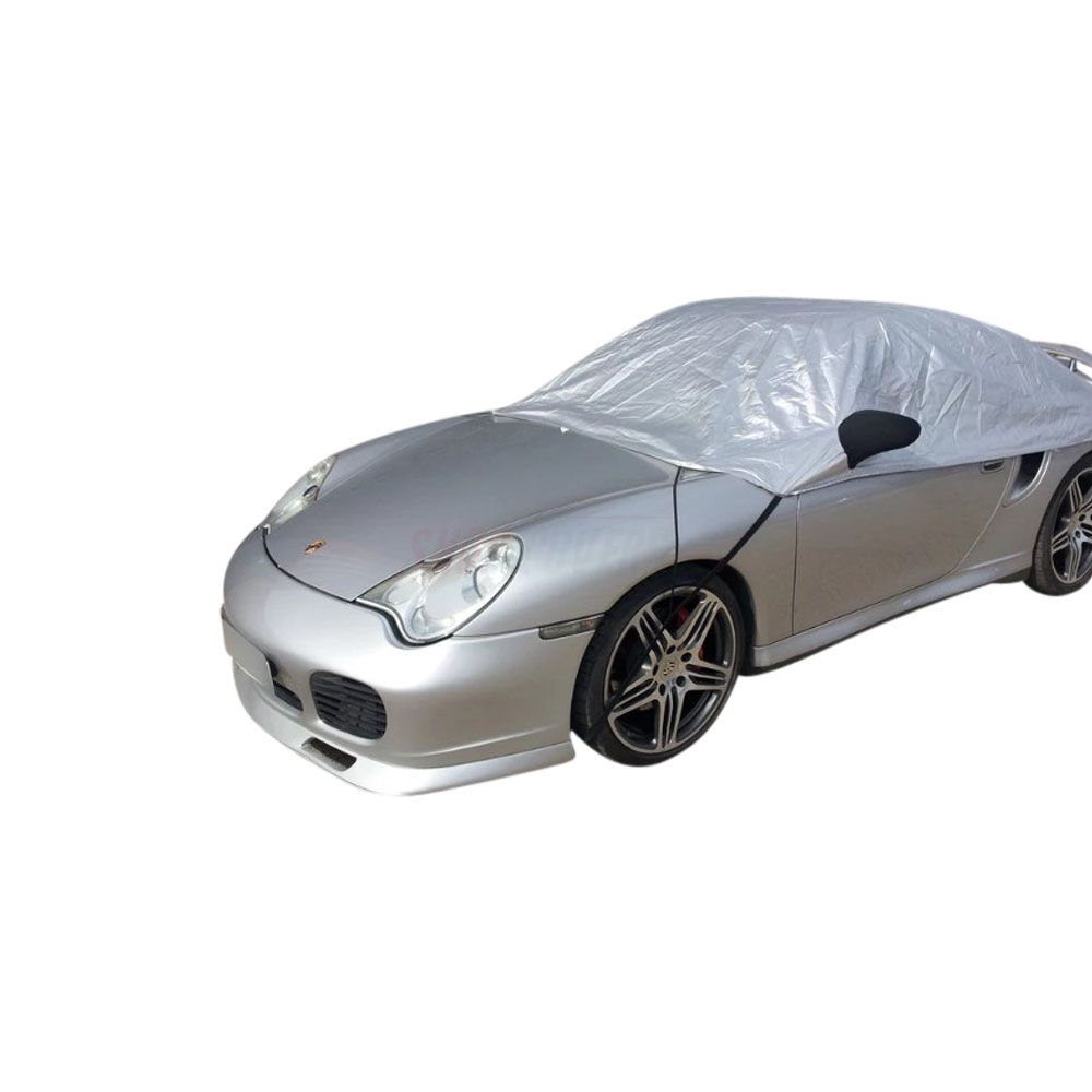 Half cover fits Porsche 911 (996) no spoiler 1997-2004 Compact car cover en  route or on the campsite