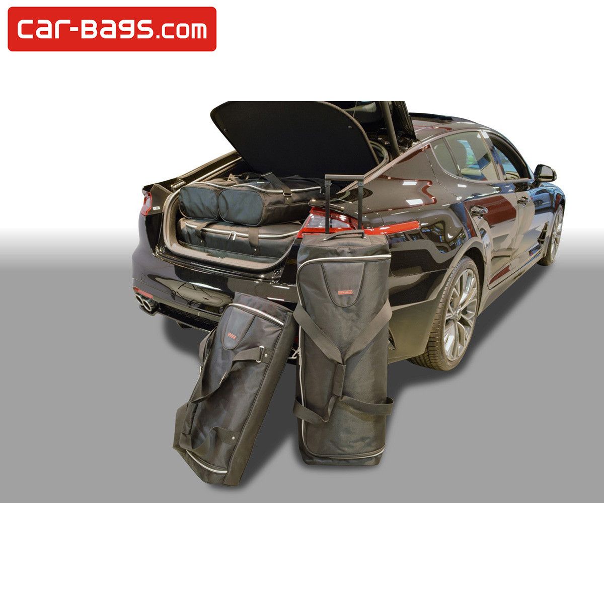 Travel bags fits Kia Stinger tailor made (6 bags), Time and space saving  for € 379, Perfect fit Car Bags