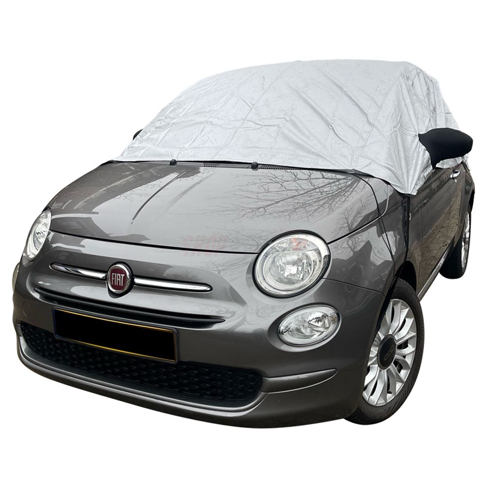 Demi-bâche adaptée à Fiat 500X 2015-actuel Housse de voiture compacte en  route ou au camping