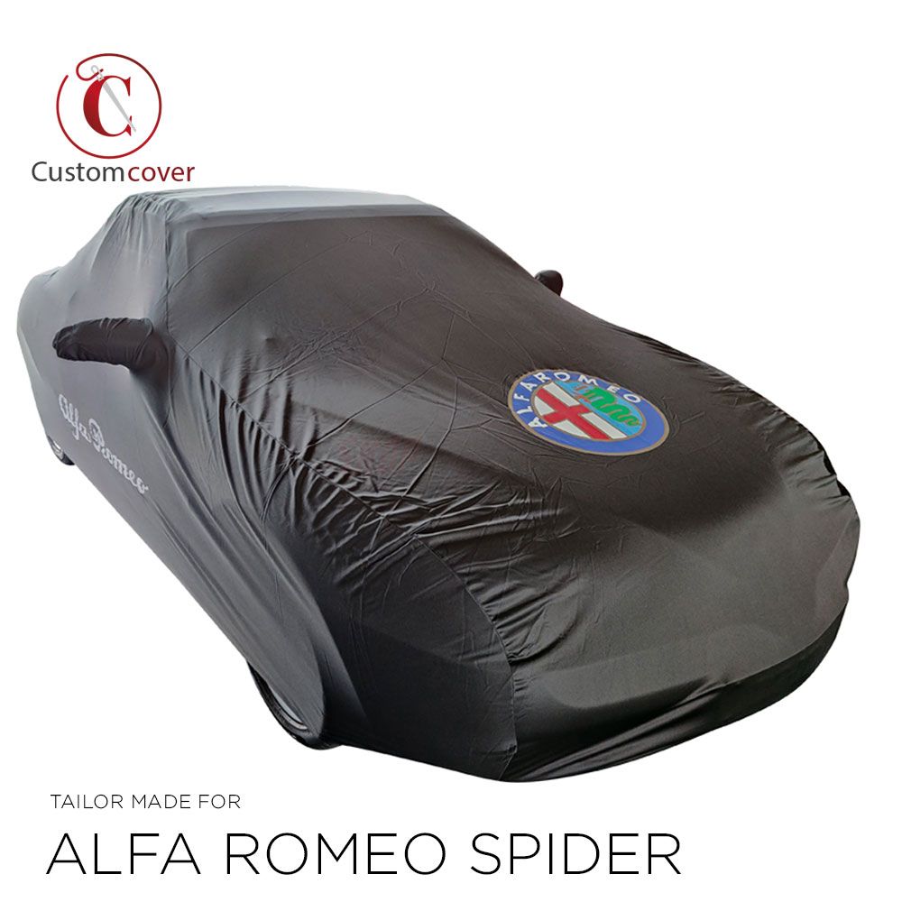 Demi-bâche adaptée à Alfa Romeo Spider 939 2006-2010 Housse de voiture  compacte en route ou au camping