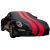Indoor car cover Porsche 911 (997) black with red striping