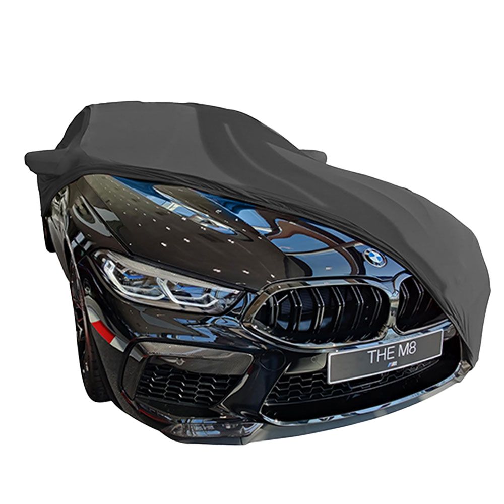 Indoor car cover BMW M8 with mirror pockets